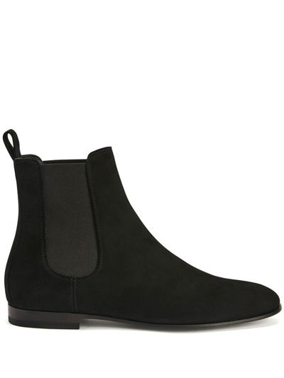 Giuseppe Zanotti Blaas Suede Chelsea Boots In Black