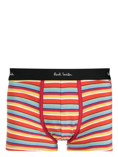 Paul Smith Logo-waistband Boxers In Multicolour