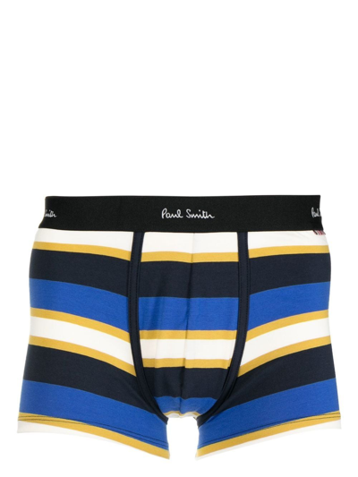 Paul Smith Logo-waistband Boxers In Multicolour