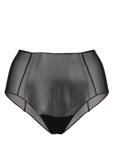 Oseree High-waisted Briefs In Black