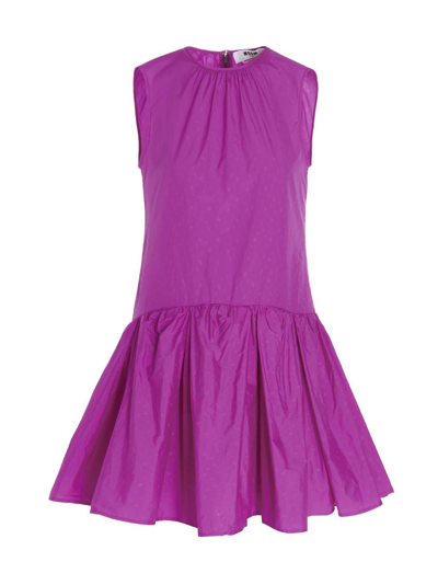 Msgm Dress In Fuchsia