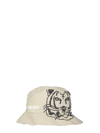 Kenzo Tiger Logo-print Bucket Hat In Taupe