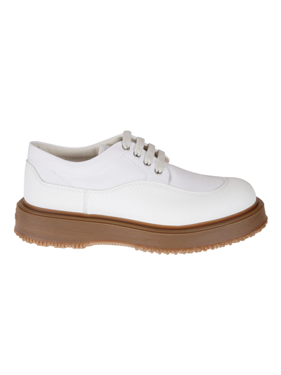 Hogan Sneakers Untraditional In Tessuto Bianco E Ecopelle