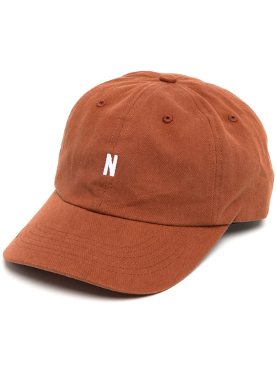 Norse Projects Logo-embroidered Baseball Cap In Brown