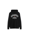 Dsquared2 Bromance-print Logo Hoodie In Nero
