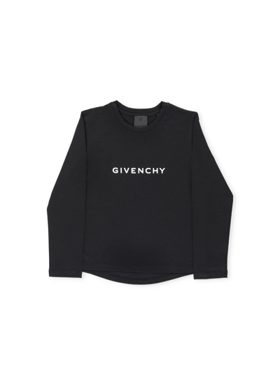 Givenchy Kids' T-shirt With Logo In Nero