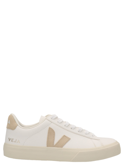 Veja Campo Sneakers In White,almond