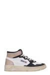 Autry Medalist High-top Sneakers In Leat Wht/pow