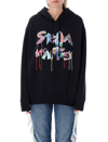 Stella Mccartney Oversized Logo-collage Hoodie In Black