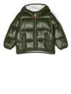 SAVE THE DUCK LOGO-PATCH PADDED JACKET