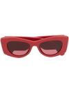 LANVIN CURB LOGO-PLAQUE SUNGLASSES