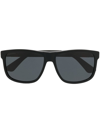 Gucci Square-frame Tinted Sunglasses In Black