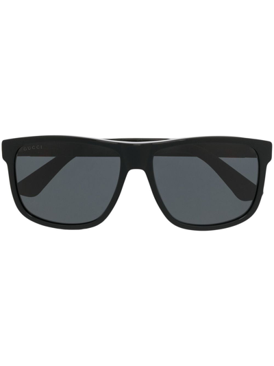 Gucci Square-frame Tinted Sunglasses In Black