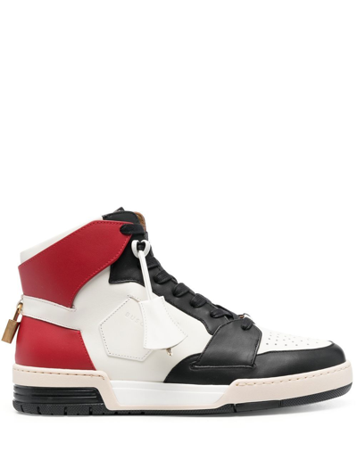 Buscemi High-top Colour-block Sneakers In White