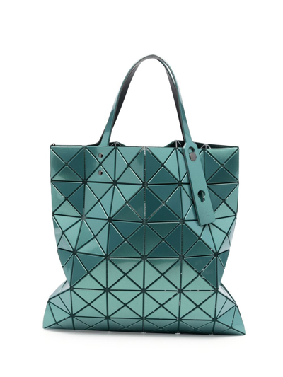 Bao Bao Issey Miyake Geometric-panelled Design Tote Bag In Green