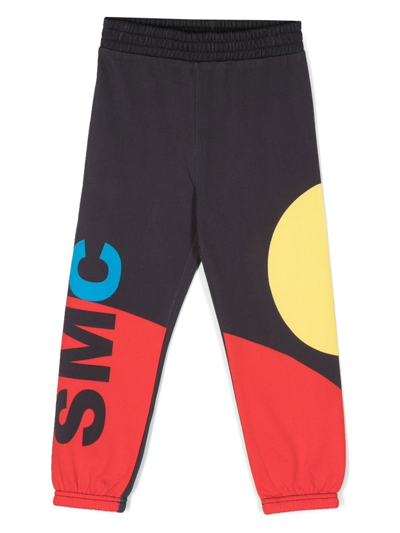 Stella Mccartney Kids' Logo-print Track Trousers In Black