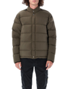 Stone Island Shadow Project Press-stud Puffer Jacket In Military Brown
