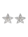 Alessandra Rich Star Earrings In Silver