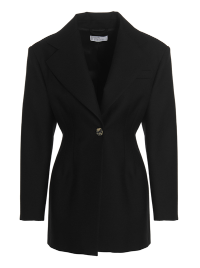 Giuseppe Di Morabito Single Breast Shaped Blazer Jacket In Black