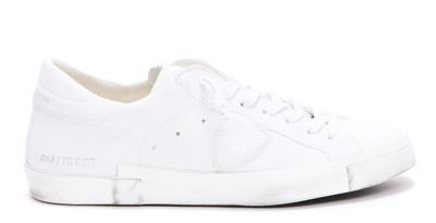 Philippe Model Prsx Low Sneakers In Yellow Cream