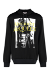 Alexander Mcqueen Sweatshirt With Atelier Print In Nero