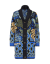 Etro Comet Paisley Pattern Coat In Wool