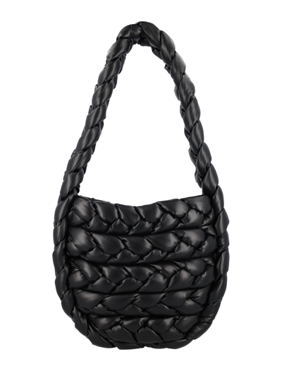 A.w.a.k.e. Pernille Braided Messenger Bag In Black