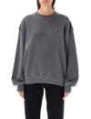 Carhartt Nelson Oversize Sweatshirt In Black Wash