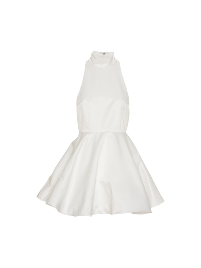 Rotate Birger Christensen Cora Mini Dress In Bright White