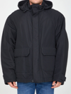 Balenciaga Oversize Parka Jacket Men In Nero