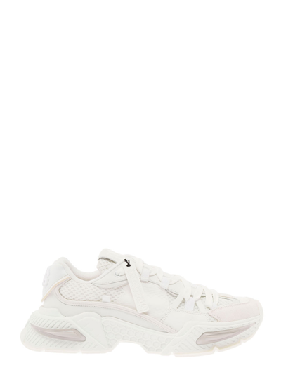 Dolce & Gabbana Airmaster Sneakers In Bianco