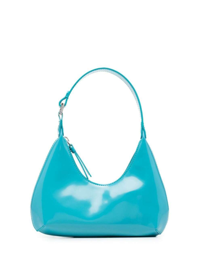 By Far Baby Amber Semi Patent Leather Bag In Azur