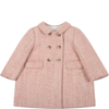 BONPOINT PINK COAT FOR BABY GIRL