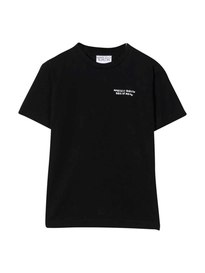 Marcelo Burlon County Of Milan Kids' Black T-shirt