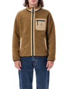 Carhartt Prentis Logo-patch Fleece Jacket In Hamilton Brown