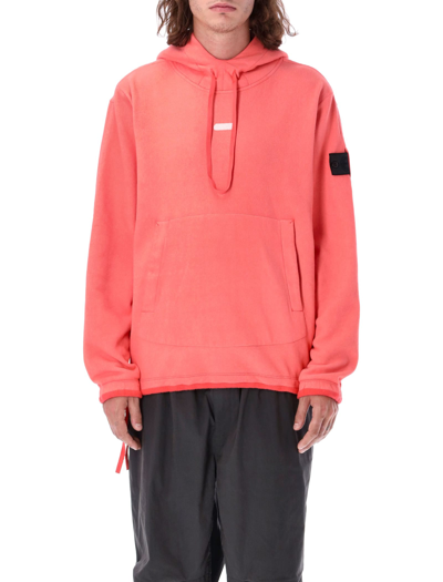 Stone Island Shadow Project Graphic-print Drawstring Hoodie In Pink
