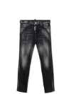Dsquared2 Slim Jeans With A Worn Effect In Gray