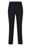 Incotex Straight-leg Tailored Pants With Subtle Hem Detailing In Black