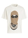 Ih Nom Uh Nit Mask Print Cotton T-shirt In Weiss