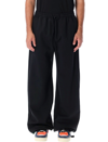 Off-white Quote Wool Skate Trackpant In Black