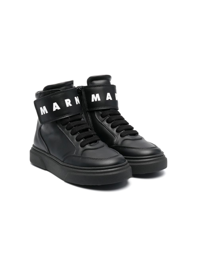 Marni Kids' Sneakers With Print In Nera