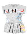 KENZO TIGER AND LOGO PRINT JUMPSUIT