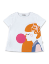 IL GUFO LITTLE GIRL PRINT T-SHIRT