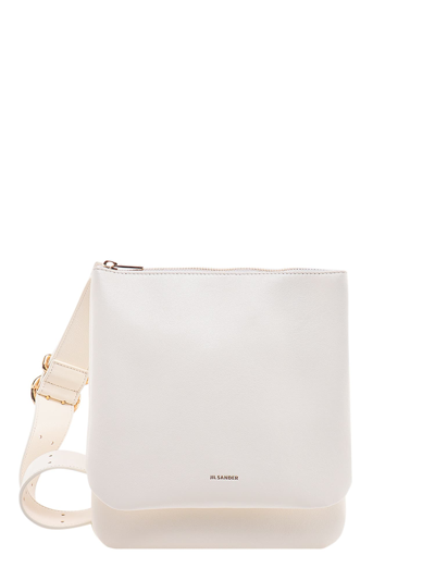 Jil Sander Ombra Ns Shoulder Bag In White