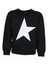 Golden Goose Kids' Black Star Collection Long-sleeved Sweatshirt