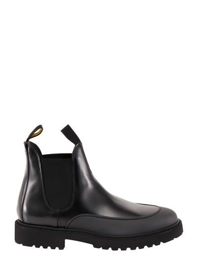 Doucal's Leather Chelsea Boots In Black