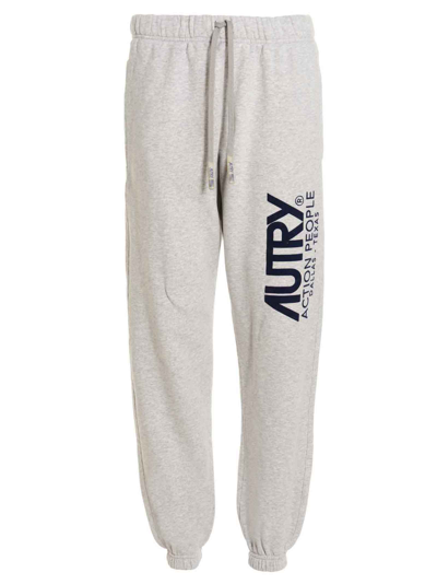 Autry Icon Logo-print Track Pants In Grey