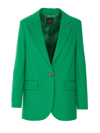 Pinko Signum Single-breasted Viscose Blazer In Green