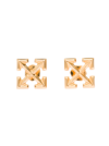 OFF-WHITE ARROW GOLD COLORED BRASS EARRINGS