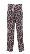 Etro Abstract-pattern Tapered-leg Trousers In Multicolor